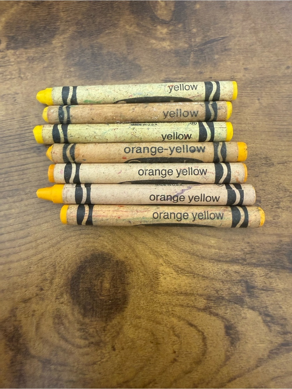 Yellow & Orange-Yellow Crayons Pack - Classic Home Party Supplies